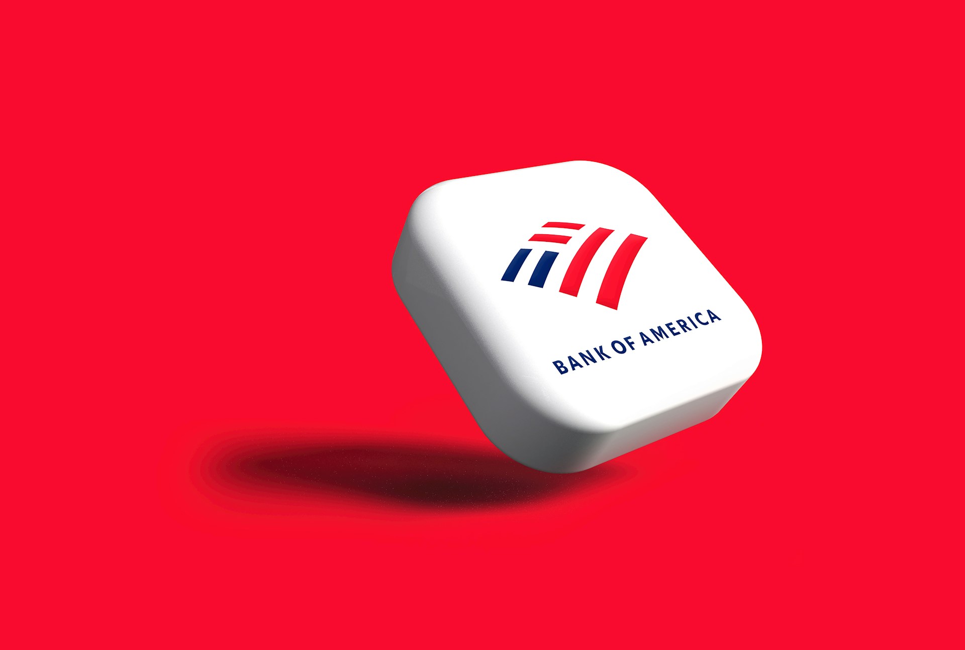 Bank of America ATM app icon on white background representing mobile banking and cardless ATM access